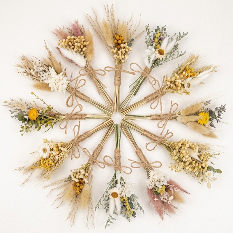 Dried Flower Bulk - باقة زهور مجففة صغيرة طبيعية محفوظة