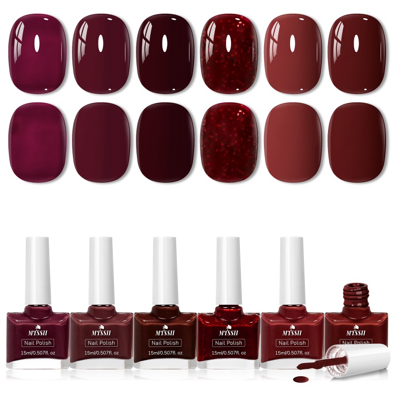 مجموعة من 6 قطع طلاء أظافر جل  - مراجعة Resin Glitter Pack وسعره