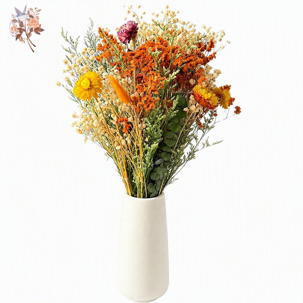 باقة زهور مجففة للخريف، عشب ال - مراجعة Dried Flower Bulk وسعره