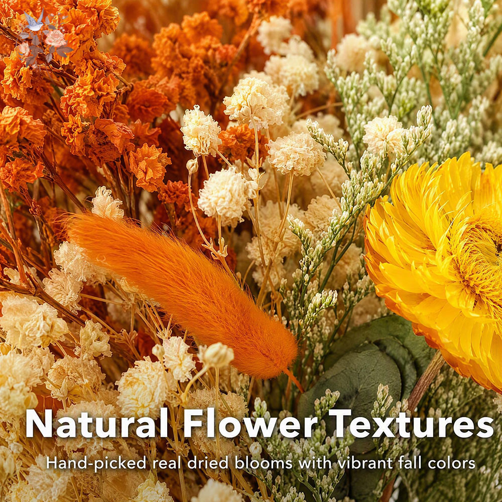 باقة زهور مجففة للخريف، عشب ال - مراجعة Dried Flower Bulk وسعره